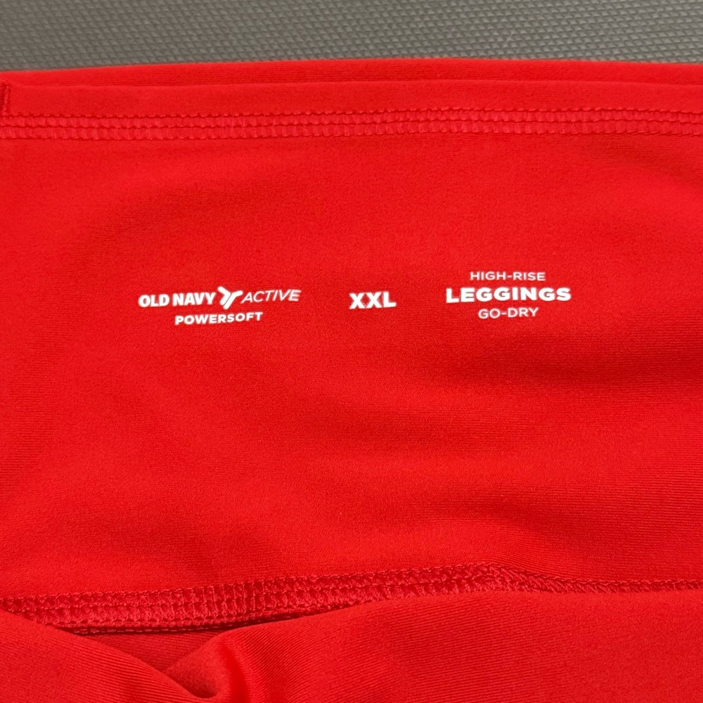 Old Navy High-Waisted PowerSoft Rib Mix 7/8 Leggings NWT Gym Workout Active XXL - Picture 4 of 11